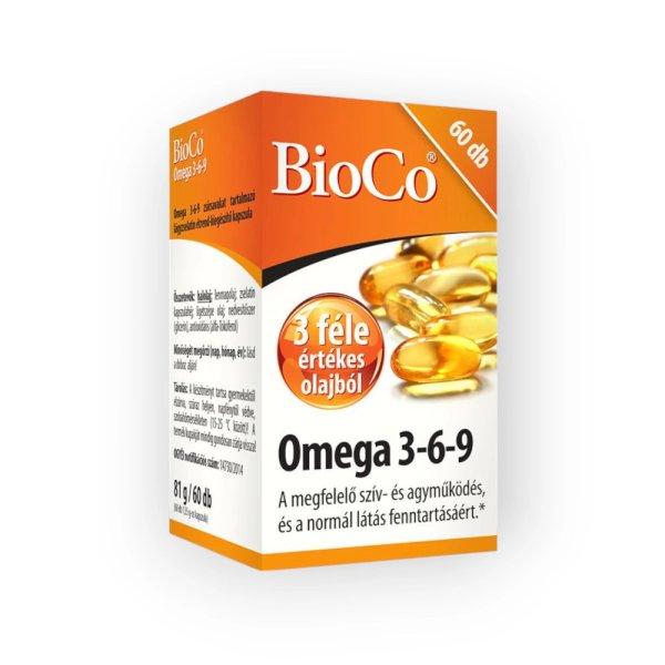 BioCo Omega-3-6-9 lágyzselatin étrend-kiegészítő kapszula