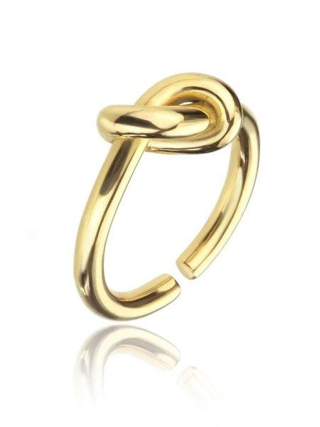 Marc Malone Aranyozott gyűrű csomóval Rylee Gold Ring MCR23003G