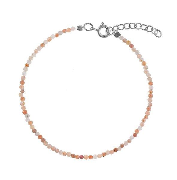 AGAIN Jewelry Narancssárga holdkő gyöngy karkötő
AJKNR002