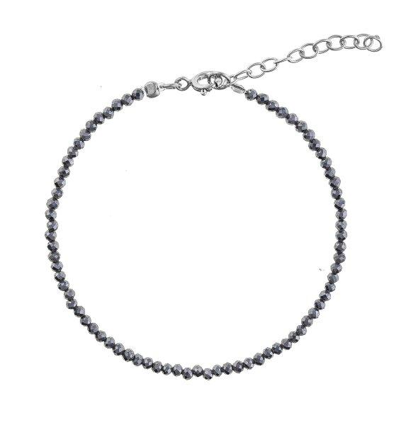 AGAIN Jewelry Gyöngy karkötő hematit kővel AJKNR007