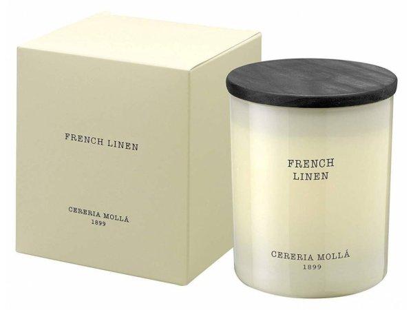 Cereria Mollá Krémes illatgyertya French Linen (Candle) 230 g