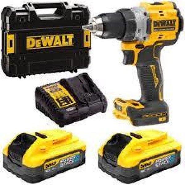 18V XR kefementes fúrócsavarozó, töltő + 2x5Ah powerstack (+ajándék
akkumulátorszet, részletek a leírásban)