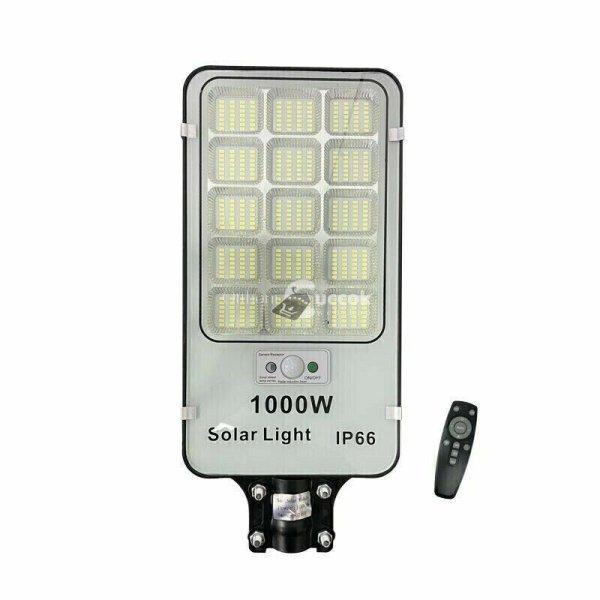 Napelemes utcai LED lámpa távirányítóval 1000 W