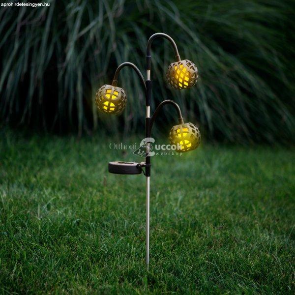 Garden of Eden Leszúrható szolár lámpa - lánghatással - 5 gömb - 7 cm -
30 LED