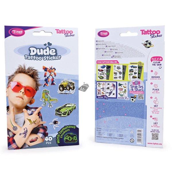 Tytoo Dude tetoválás matrica szett - 40 db / csomag