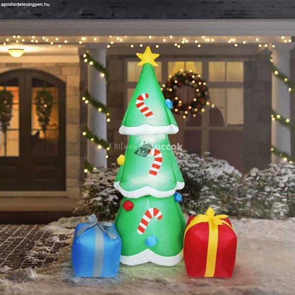 Family Felfújható karácsonyfa - 180 cm - IP44 - 12 fehér LED - 100 - 240 V