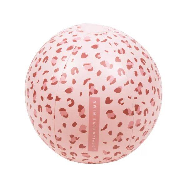 Swim Essentials Felfújható strandlabda - Old Pink leopard 51 cm