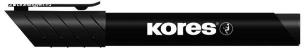 Alkoholos marker, 3-5 mm, kúpos, KORES "K-Marker", fekete