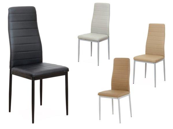 TEM-Coleta Nova fémvázas szék textilbőr kárpitozással