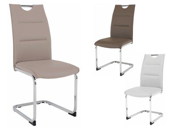 TEM-Tosena szánkótalpas szék textilbőr kárpitozással