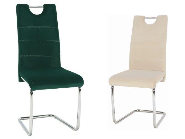 TEM-Abira NEW Velvet szánkótalpas szék