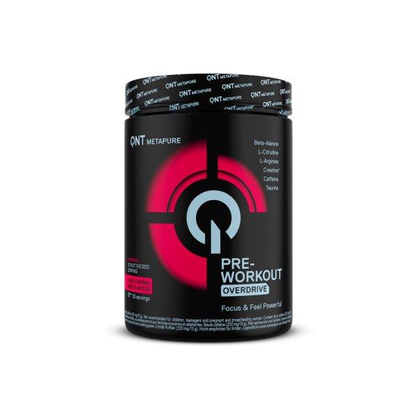 QNT Pre Workout Overdrive Wild Cherry Lime 390 g