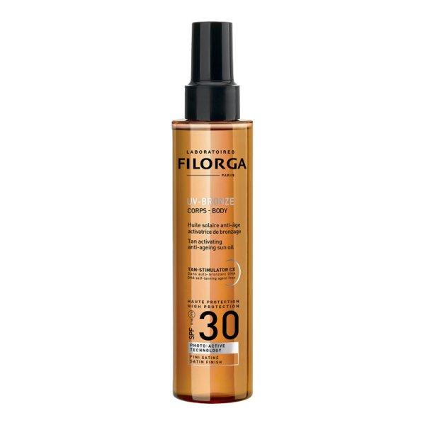 Filorga Fényvédő olaj SPF 30 UV-Bronze (Tan Activating
Anti-Ageing Sun Oil) 150 ml