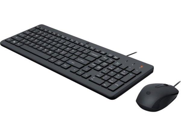 HP 150 Wired Mouse and Keyboard Black HU