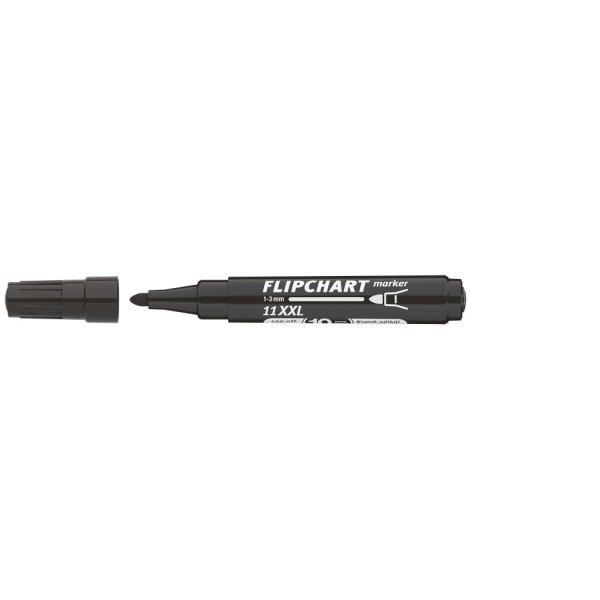 Flipchart marker vízbázisú 3mm, kerek Artip 11XXL fekete 5 db/csomag
