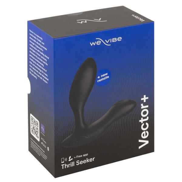 We-Vibe Vector+ - akkus, vízálló, okos anál vibrátor (fekete)