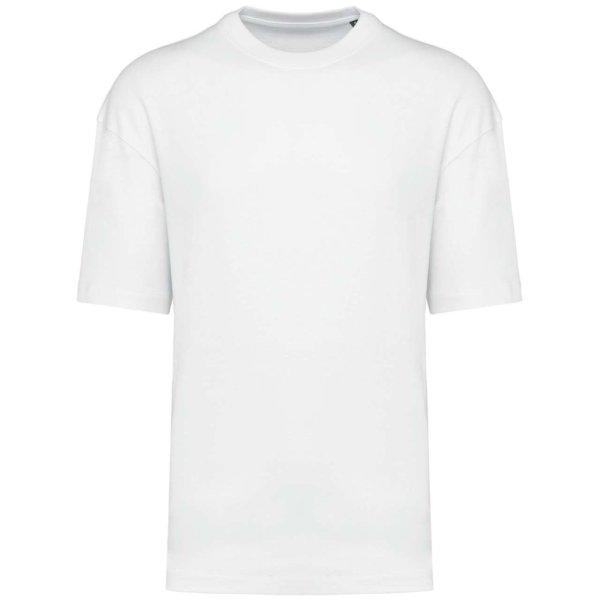 Uniszex szélesebb szabású környakas póló, Kariban KA3008, White-L
