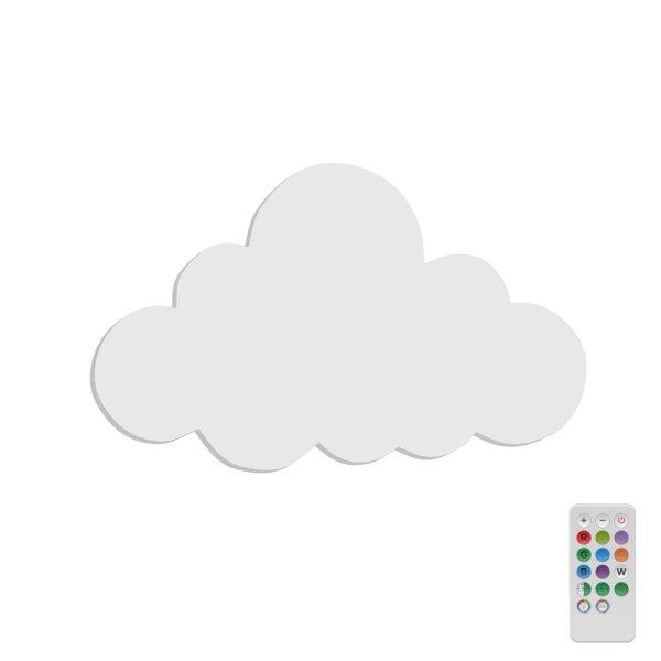 Álommanó gyerekszoba lámpa - fehér felhő + távirányítóval (9 szín +
időzítő) - RGB