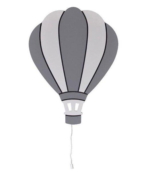 Álommanó gyerekszoba lámpa - Hőlégballon - (szürke-fehér)