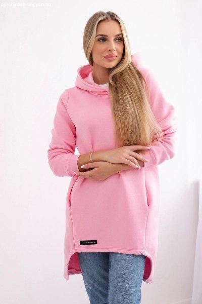 Hőszigetelt pulóver meghosszabbított hátrésszel, 9309-es modell élénk
rózsaszín