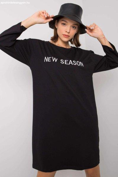 Oversize ruha New Season fekete felirattal