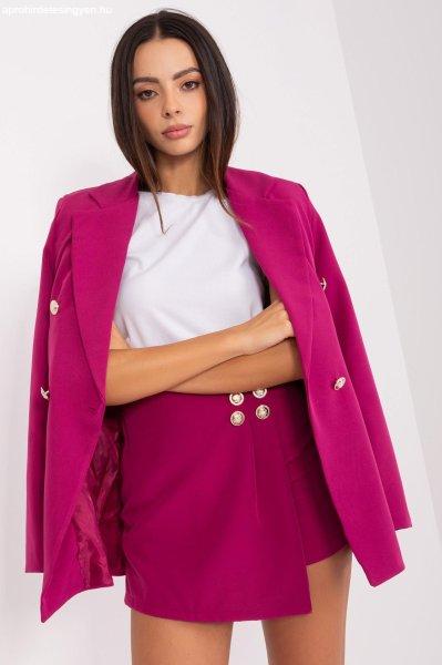 Elegáns kabát és szoknya szett 21527 lila