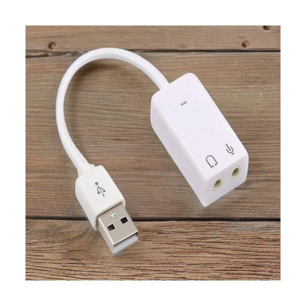 Külső USB hankártya adapter mikrofon és hangszóró csatlakoztatásához