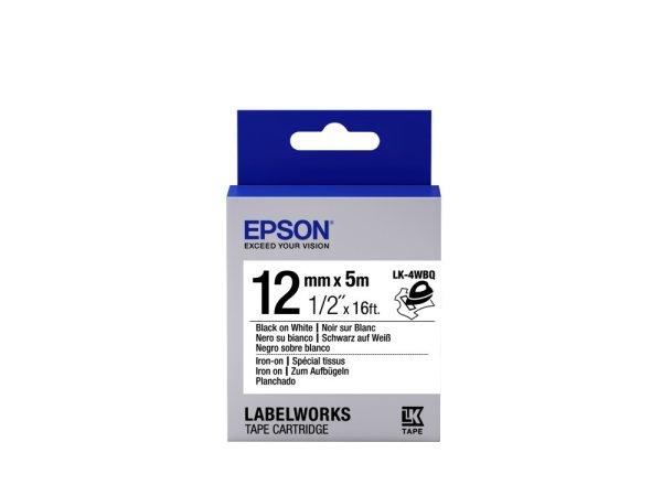 Epson LK-4WBQ Black/White 12mm szalag (5m)