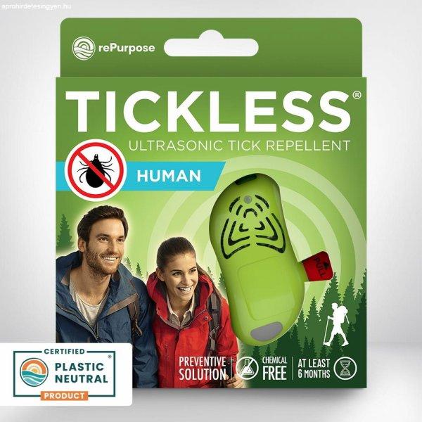 Tickless Human kullancsriasztó ultrahangos kikapcsolható zöld