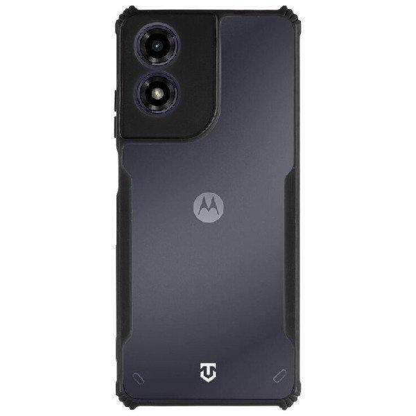 Tactical Quantum Stealth tok Motorola G04 számára, áttetsző/fekete