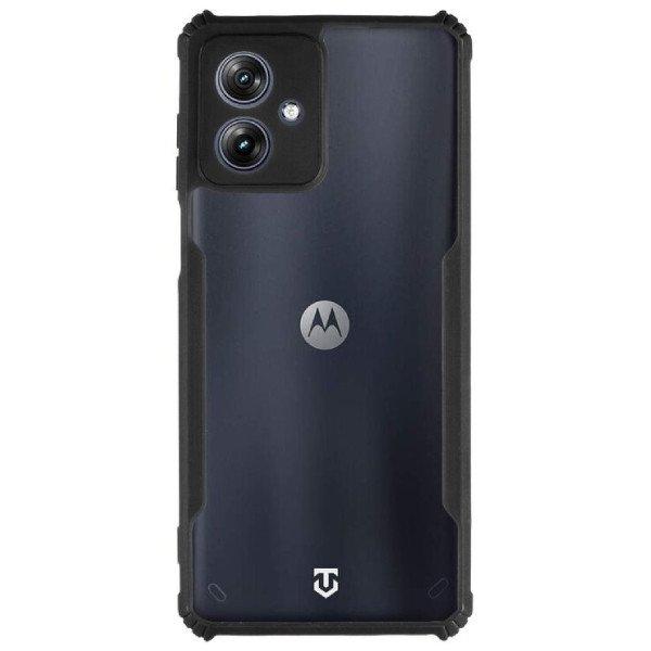 Tactical Quantum Stealth tok Motorola G54 5G/Power Kiadás számára,
áttetsző/fekete