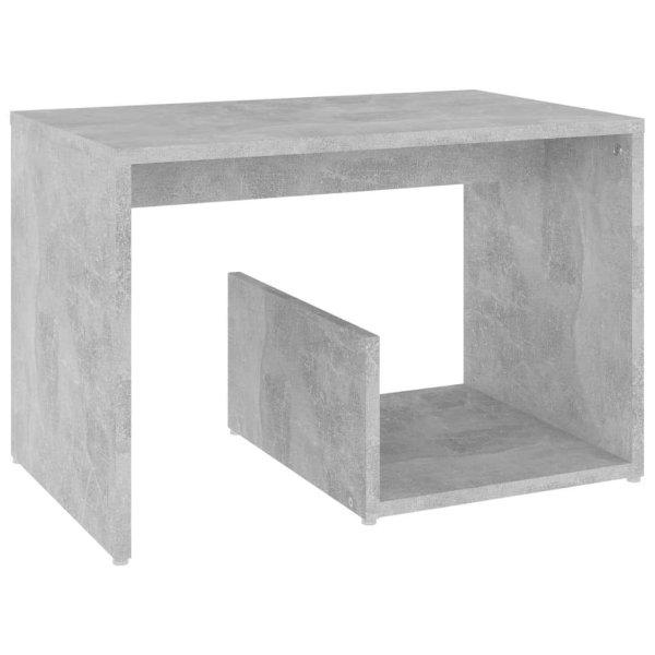 Betonszürke forgácslap kisasztal 59 x 36 x 38 cm