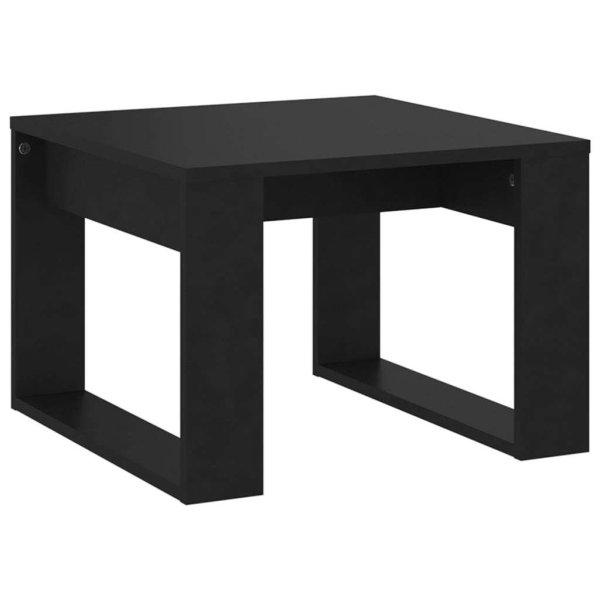 Fekete forgácslap kisasztal 50 x 50 x 35 cm