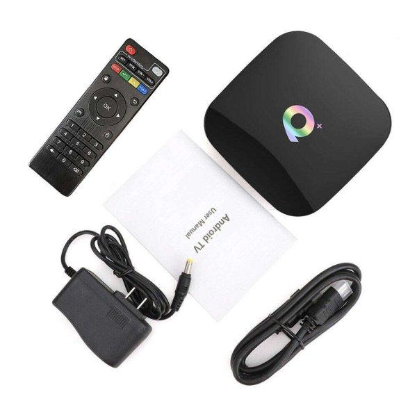 QPlus Android Smart TV Box - TV okosító eszköz, 8GB RAM + 128GB ROM