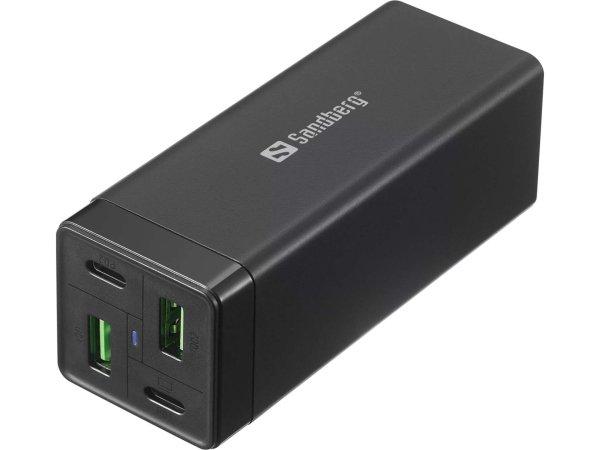 Sandberg 441-45 2x USB-A / 2x USB-C Hálózati töltő - Fekete (65W)