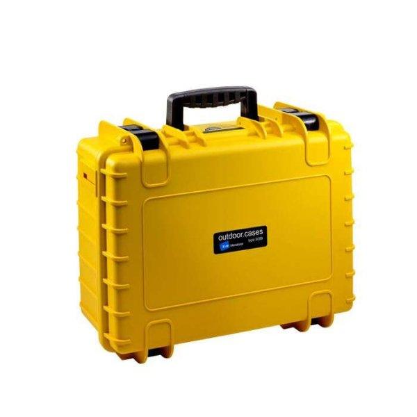 B&W Type 5000 Fotós bőrönd elválasztókkal - Sárga