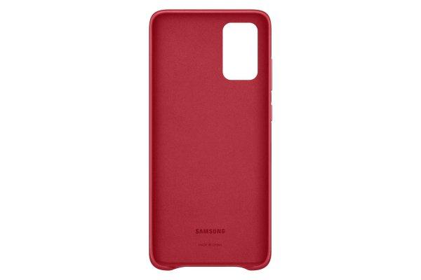 Samsung EF-VG985 Galaxy S20+ gyári Bőrtok - Piros