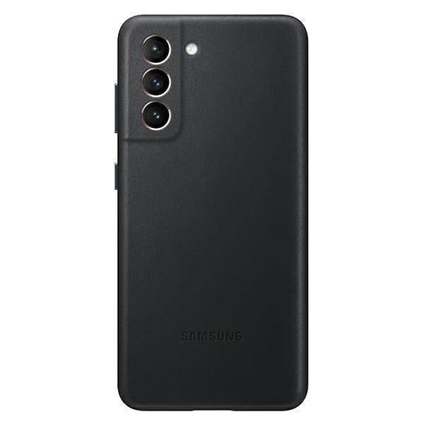 Tok Samsung EF-VG996LB S21+ G996 fekete bőr tok