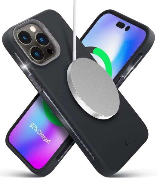 Spigen Cyrill Ultra Color MagSafe Apple iPhone 14 Pro Szilikon Tok - Fekete