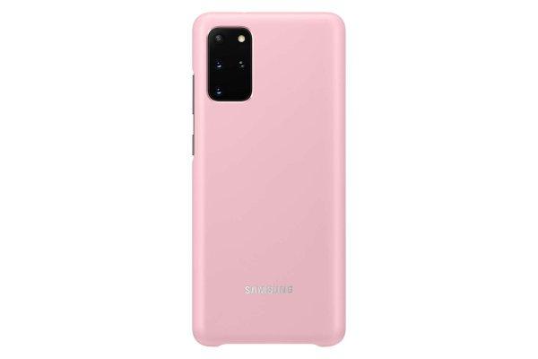 Samsung EF-KG985 Galaxy S20+ gyári Smart LED Tok - Rózsaszín