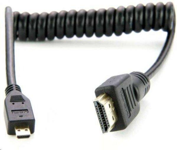 Atomos Micro HDMI - Micro HDMI kábel spirál 30cm (ATOMCAB015)