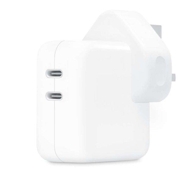Apple MNWP3B/A UK 2x USB Type-C Hálózati töltő - Fehér (35W)