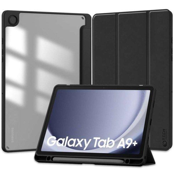Samsung Galaxy Tab A9 Plus (11.0) SM-X210 / X215 / X216B, mappa tok, közepesen
ütésálló, érintőceruza tartóval, átlátszó hátlap, Trifold, TP SC Pen
Hybrid, fekete (9319456607857)