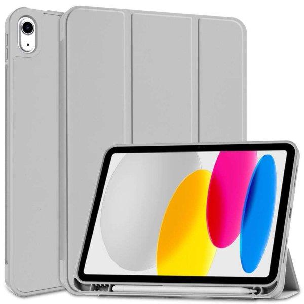 Apple iPad 10.9 (2022), mappa tok, Apple Pencil tartóval, Smart Case,
világosszürke (9490713927649)
