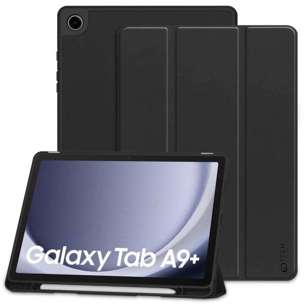 Samsung Galaxy Tab A9 Plus (11.0) SM-X210 / X215 / X216B, mappa tok, közepesen
ütésálló, érintőceruza tartóval, Trifold, TP SC Pen, fekete