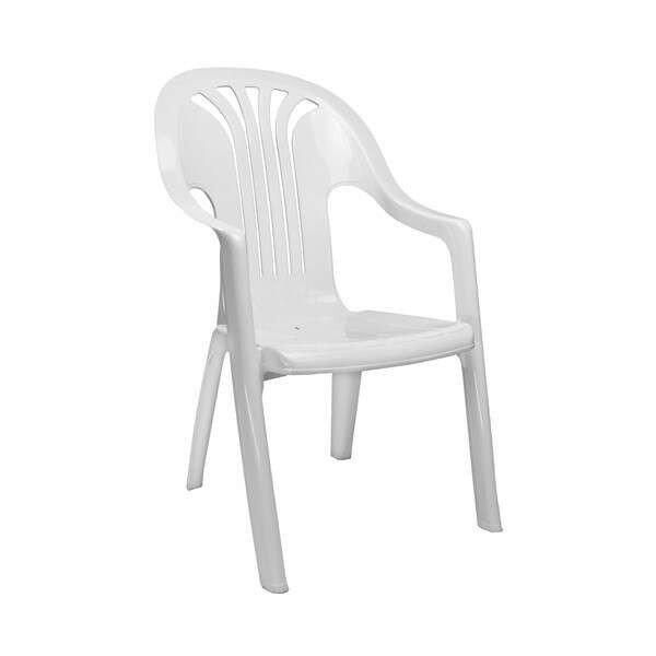FLAIR Chorus 70192 magas támlás fehér kerti szék