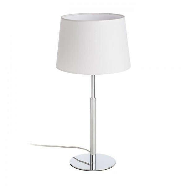 BROADWAY asztali lámpa fehér króm 230V E27 42W
