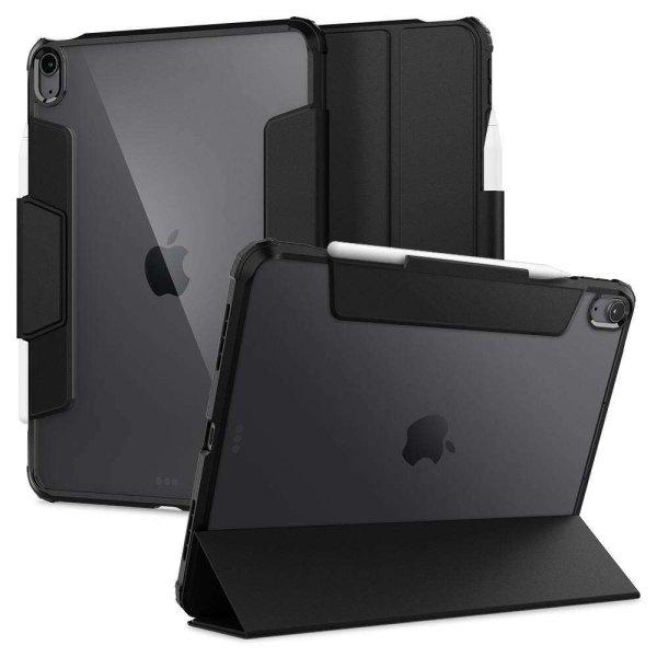 Apple iPad Air (2020 / 2022) / iPad Air 11 (2024), mappa tok, légpárnás
sarok, közepesen ütésálló, Apple Pencil tartóval, Smart Case, Spigen Ultra
Hybrid Pro, átlátszó/fekete