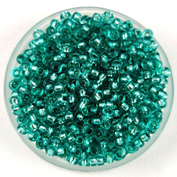 Preciosa cseh kásagyöngy - Silver Lined Blue Zircon - 10/0