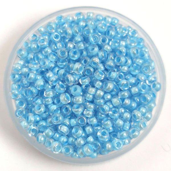 Preciosa cseh kásagyöngy - Aqua Lined Crystal - 10/0